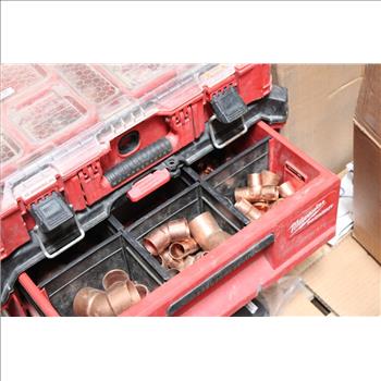 Pallet Of Metal Fittings And Rubber Crumbs