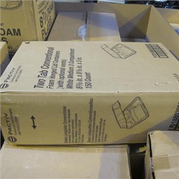 Pallet Of Plastic Containers And Plates