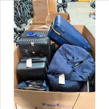 Pallet Of Suitcases And Bags