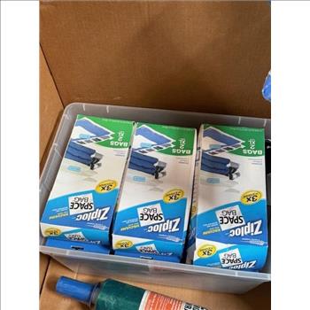 Pallet Of Tape, Wrap, Seal Bags And More