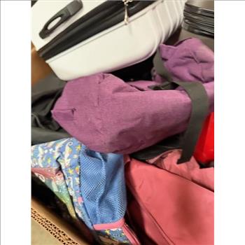 Pallet Of Used Suitcases And Bags