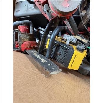 Pallet Of Used Tools - Chainsaws, Trimmers, And More