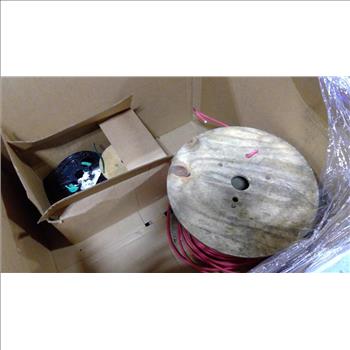 Pallet Of Wire Spools 3 Pieces