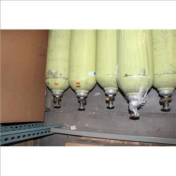 Pallet With Air Tanks & Fan, 6 Pieces