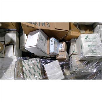 Pallet With Assorted Electrical Equipment & Hardware, 40+ Pieces