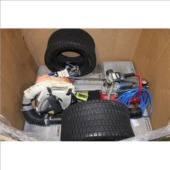 Pallet With Backpack Blower, Compressor & More Tools, 8+ Pieces