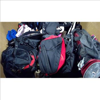 Pallet With Bags, Golf Clubs & More, 15+ Pieces