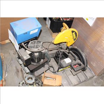 Pallet With Crimp Machine, Power Saws & More, 3+ Pieces