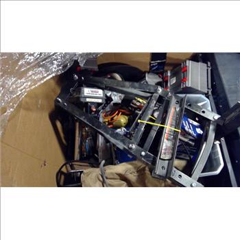 Pallet With Drill Press, Air Compressor & More, 10+ Pieces