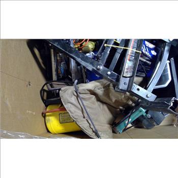 Pallet With Drill Press, Air Compressor & More, 10+ Pieces