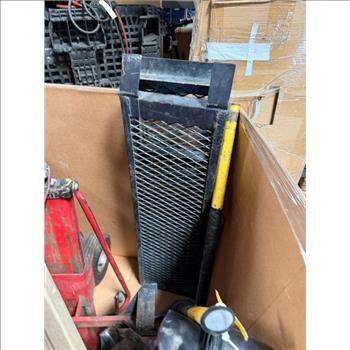 Pallet With End Tables, Golf Clubs, Tools And More