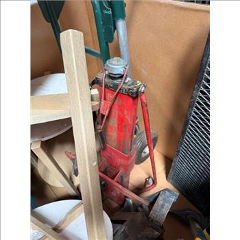 Pallet With End Tables, Golf Clubs, Tools And More