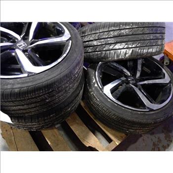 Pallet With Honda Wheels, 4 Pieces