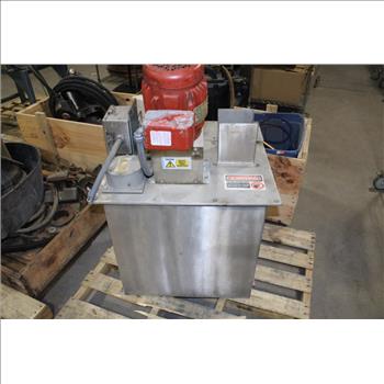 Pallet With Industrial Metal Mixer & Baldor Motor