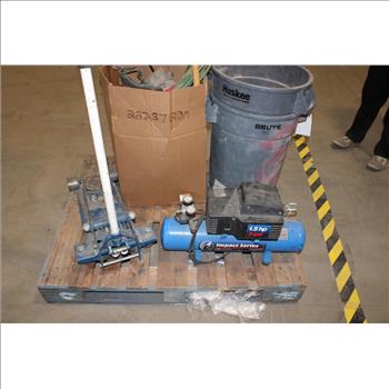Pallet With Jack, Compressor & More Tools, 10+ Pieces