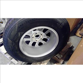 Pallet With Jeep Wheels, 4 Pieces