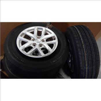 Pallet With Jeep Wheels, 4 Pieces