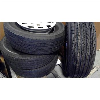 Pallet With Jeep Wheels, 4 Pieces