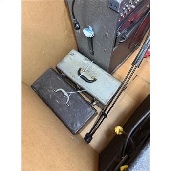 Pallet With Large Music Amps And Tools