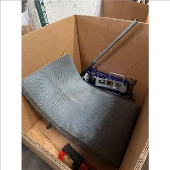 Pallet With Mesh Wire, Pallet Jack And More