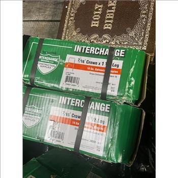Pallet With Nails, Staples, And Screws