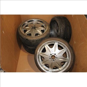 Pallet With Nitto Tires & Unknown Rims, 4 Pieces
