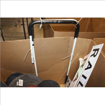 Pallet With Railroad Crossing Signage & Lights, 5 Pieces