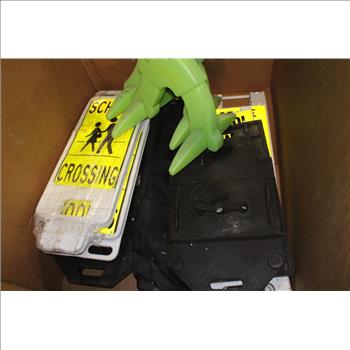 Pallet With Road Signs, 5+ Pieces