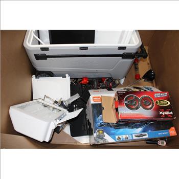 Pallet With Scanner, Cooler & More, 10+ Pieces