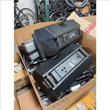 Pallet With Speakers, Power Supply And More