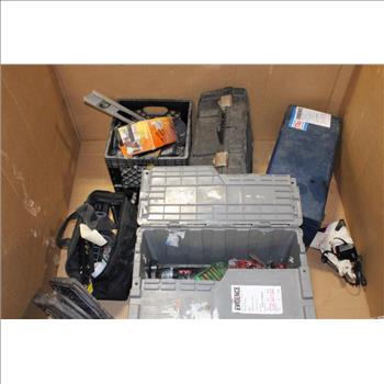 Pallet With Toolboxes & Tools, 25+ Pieces