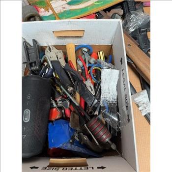Pallet With Tools And Air Soft Rifles