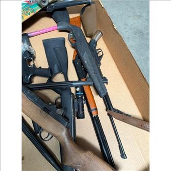 Pallet With Tools And Air Soft Rifles
