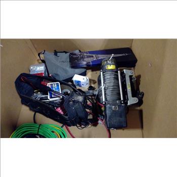 Pallet With Winch And More, 5+ Pieces