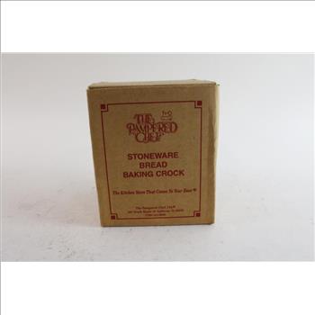 Pampered Chef Stoneware Bread Baking Crock