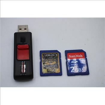 Panasonic And More SD/MicroSD/USB Drive Lot, 5 Pieces