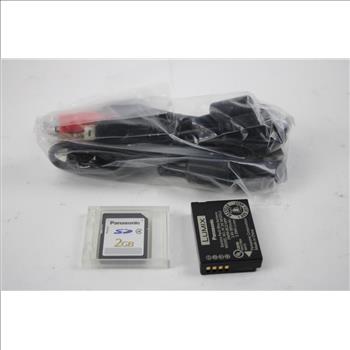 Panasonic Lumix Camera ACCESSORIES ONLY - CD, Battery, Case, Charger, SD Card