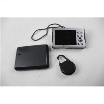 Panasonic Lumix DMC-TS10 Camera, Garmin Nuvi 250 GPS, And Carabiner Light, 3 Pieces