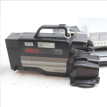 Panasonic Portable Video Cassette Recorder, RCA VHS Camcorder, & More; 6 Pieces