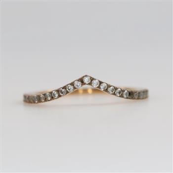 Pandora 10Kt GP Clear Stone Ring