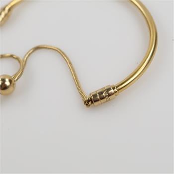 Pandora 14kt GP Shine Bangle Bolo Bracelet