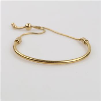 Pandora 14kt GP Shine Bangle Bolo Bracelet
