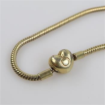 Pandora 14kt GP Snake Chain Bracelet