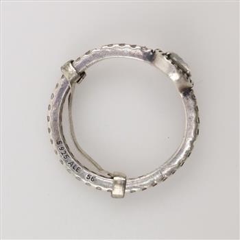 Pandora Classic Sparkle Halo Silver Ring
