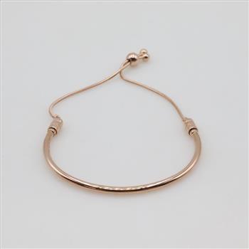 Pandora GP Over Silver CZ Accent Snake Chain Slider Bracelet