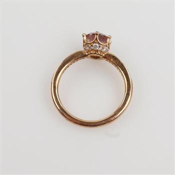 Pandora GP Pink Sparkling Crown Solitaire Ring