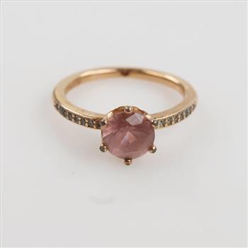 Pandora GP Pink Sparkling Crown Solitaire Ring