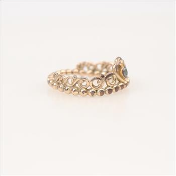 Pandora GP Princess Tiara Crown Clear Stone  Ring