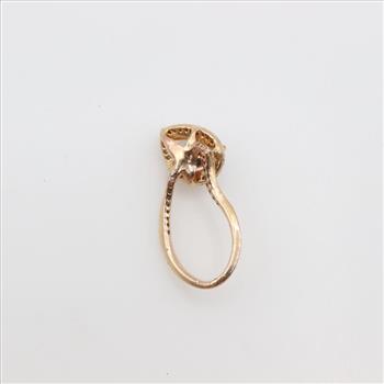 Pandora GP Sparkling Teardrop Halo Ring