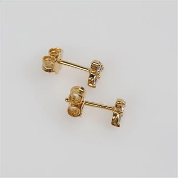 Pandora GP Triple Stone Heart Stud Earrings